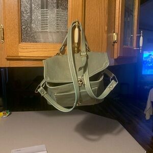 Green hobo w/crossbody purse